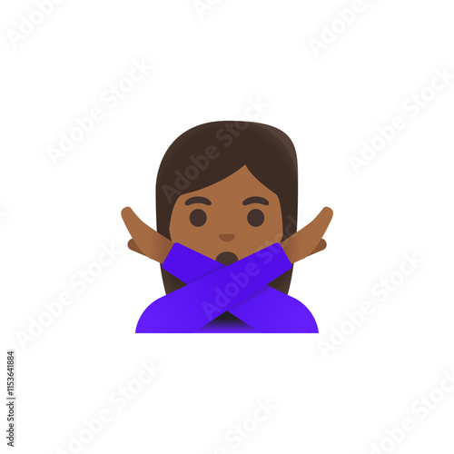 Person Gesturing No Emoji
