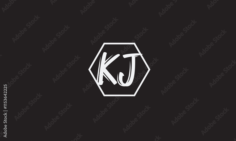 KJ, JK, K, J Abstract Letters Logo Monogram KJ, JK, K, J Abstract Letters Logo Monogram