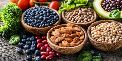 Nourishing healthy food abundant in vitamin B2 riboflavin includes a variety of natural food sources such as seeds, nuts, and legumes. Embrace healthy food for a balanced diet with vitamin B2.
