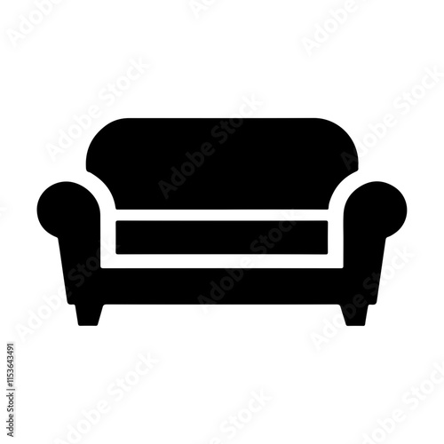 Clean Vector Illustration of a Lounge Space