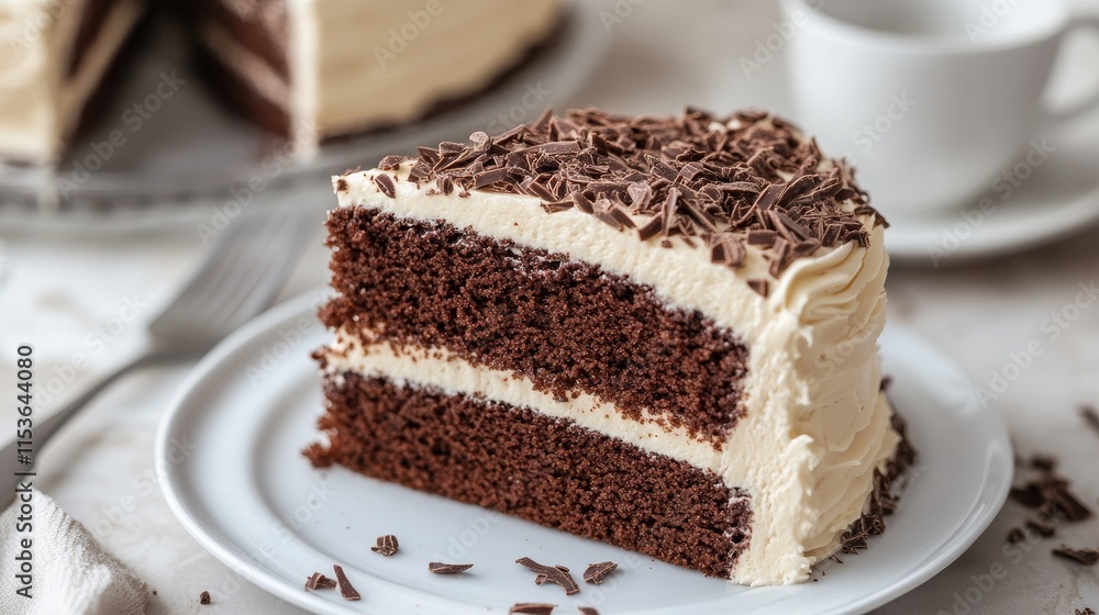 Delicious slice of chocolate sponge cake featuring rich buttercream and smooth chocolate ganache, making this chocolate sponge cake a tempting treat for dessert lovers. Delicious slice of chocolate sponge cake featuring rich buttercream and smooth chocolate ganache, making this chocolate sponge cake a tempting treat for dessert lovers.