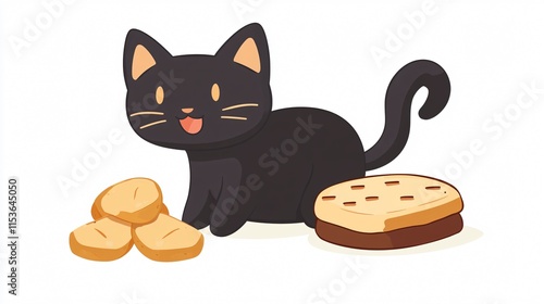 Cat Treats Snack Icon Vector Isolated Transparent - Professional Image Usage