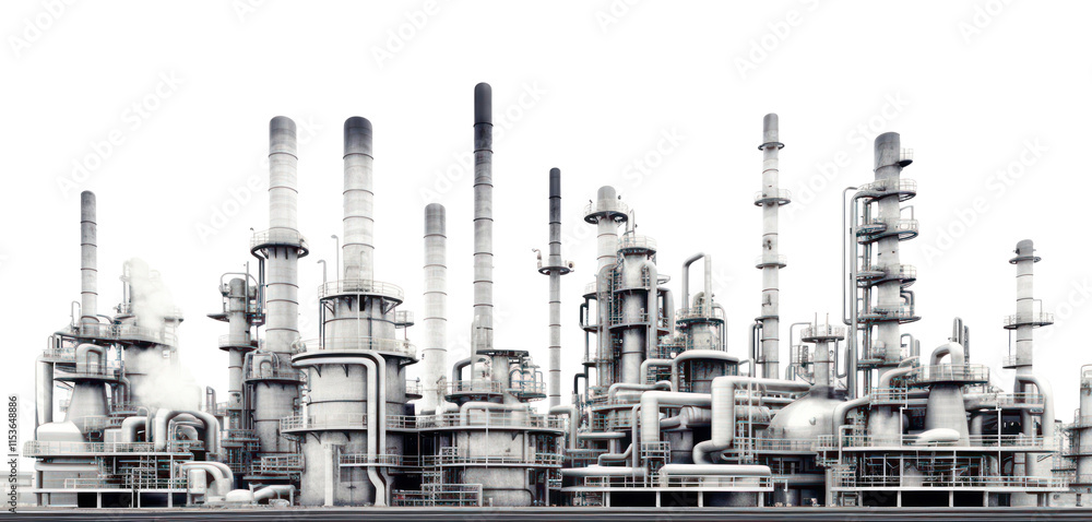 PNG industrial refinery plant skyline. PNG industrial refinery plant skyline.
