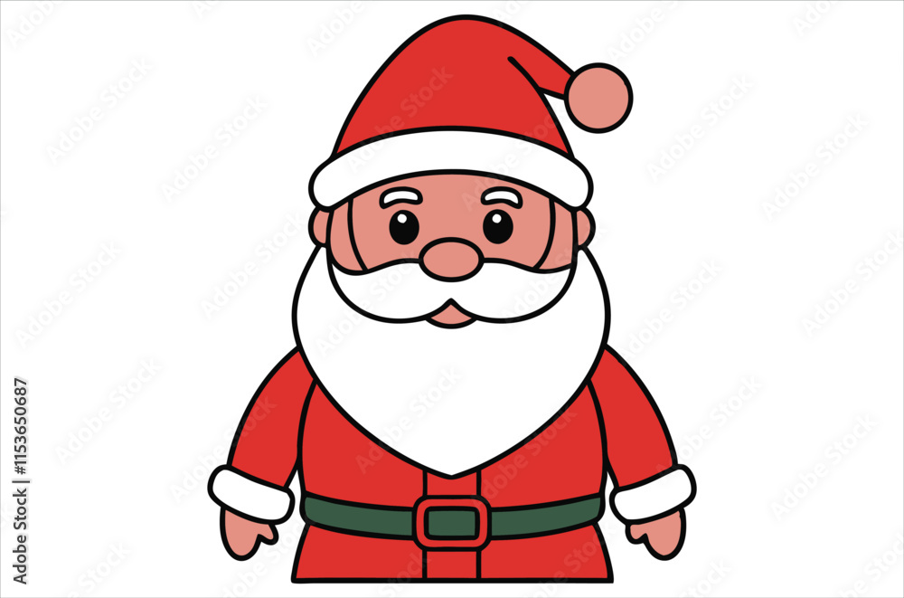Santa Claus vector, cartoon, Santa portrait Santa Claus vector, cartoon, Santa portrait