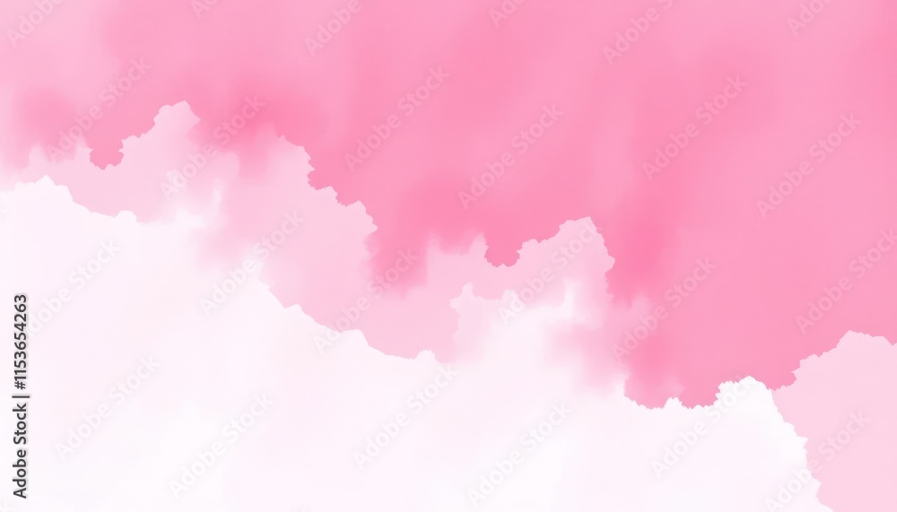 Abstract Pink Watercolor Valentine’s Day Background Abstract Pink Watercolor Valentine’s Day Background