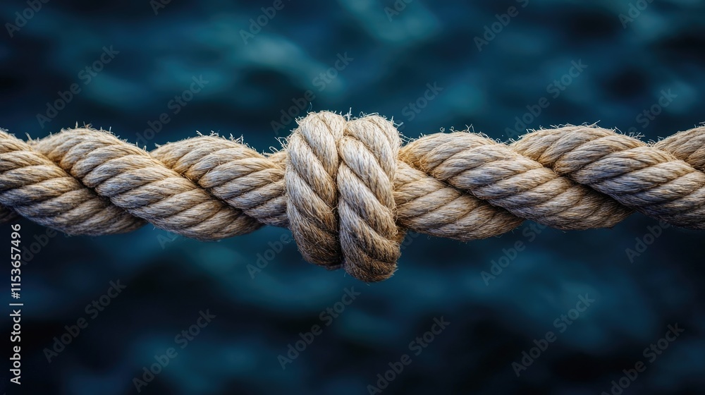 A strong grip on a rope symbolizes determination and resilience during a difficult struggle, representing unity and strength. Capture the essence of struggle and strength with ample copy space. A strong grip on a rope symbolizes determination and resilience during a difficult struggle, representing unity and strength. Capture the essence of struggle and strength with ample copy space.