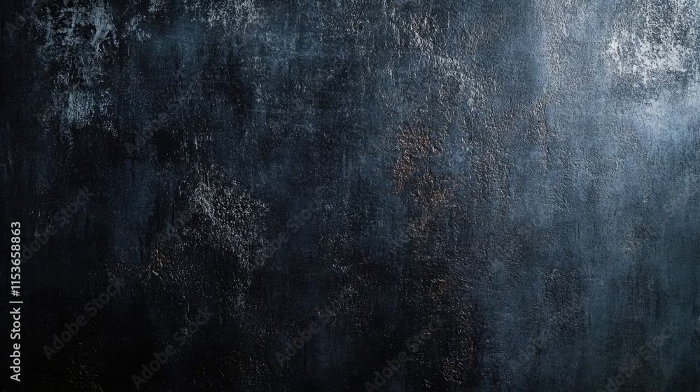 Industrial concrete wall background presents a rough and grainy texture, perfect for creative projects. This industrial concrete wall background offers ample copy space for design versatility.
