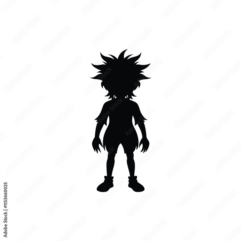 Fototapeta premium olingo-silhouette-vector-with.eps