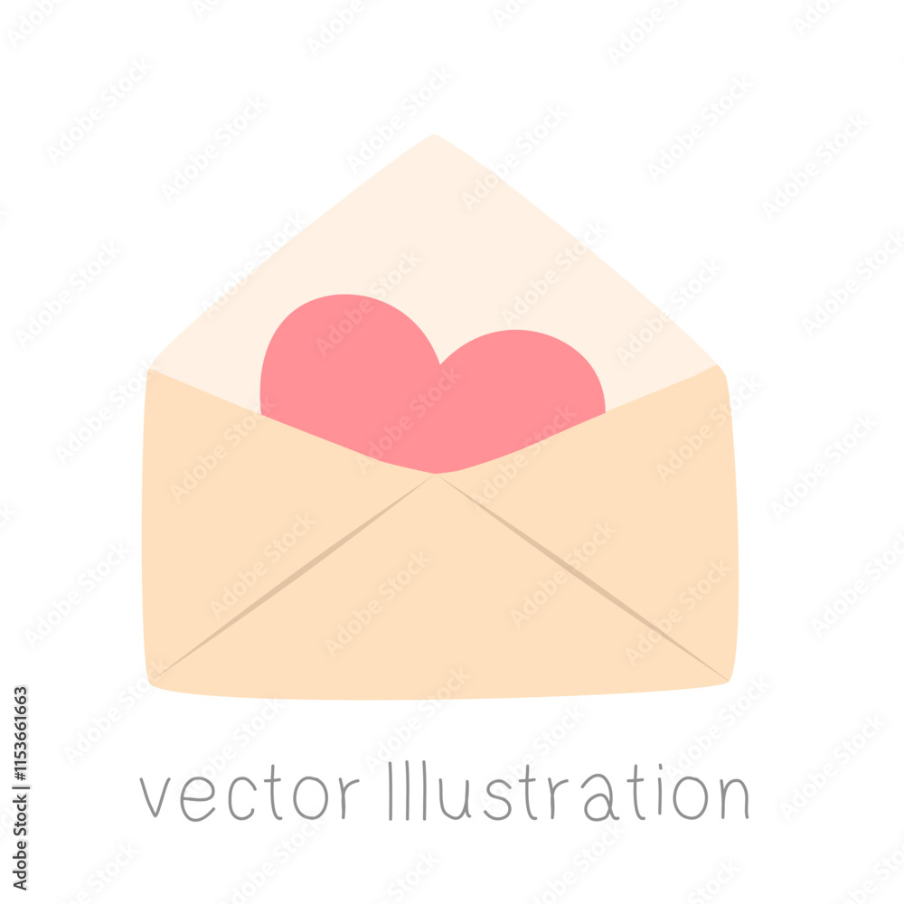 envelope with hearts