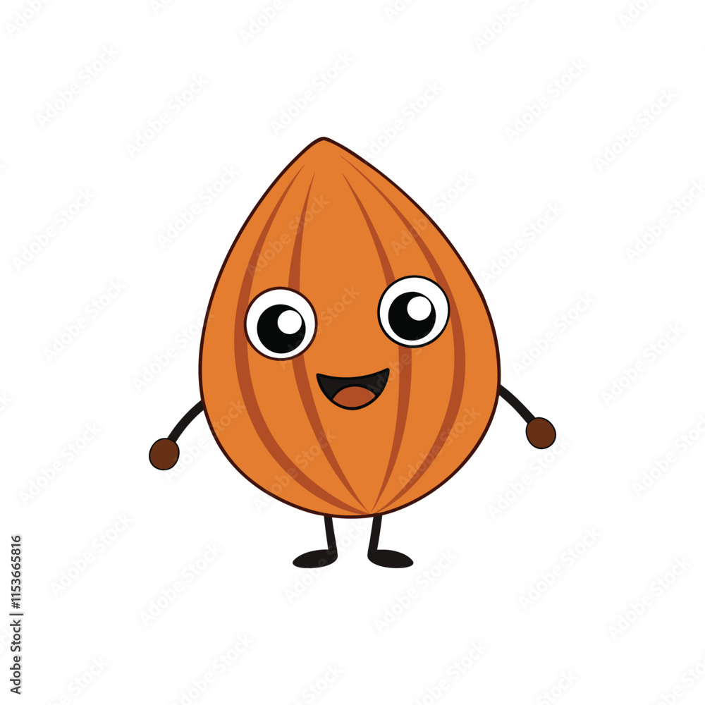 happy almond no background .eps happy almond no background .eps
