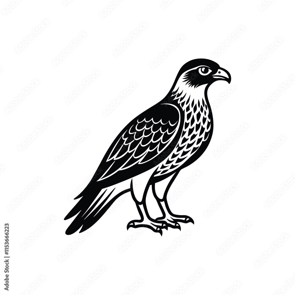 hawk bird with full body hawk bird with full body