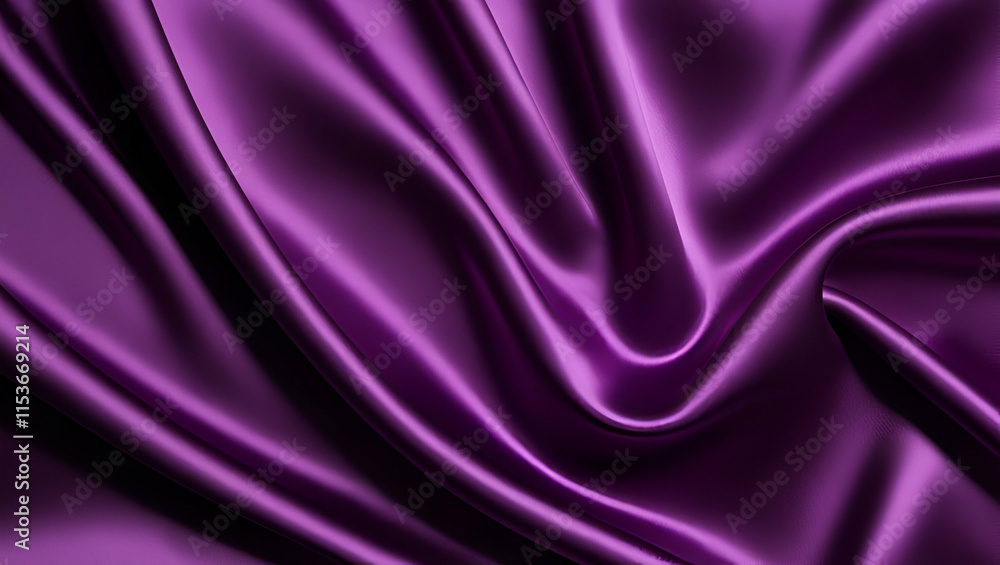 Obraz premium Luxurious Purple Silk Fabric Background