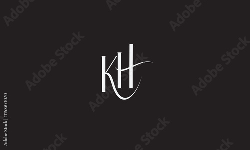 KH, HK, K, H Abstract Letters Logo Monogram