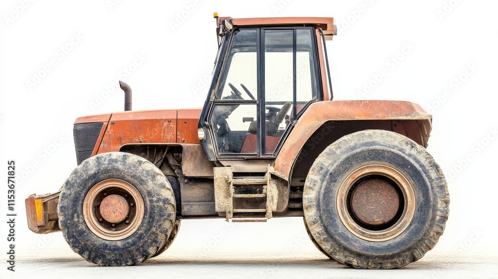 Fototapeta premium Heavy Machinery on Soft Light Background