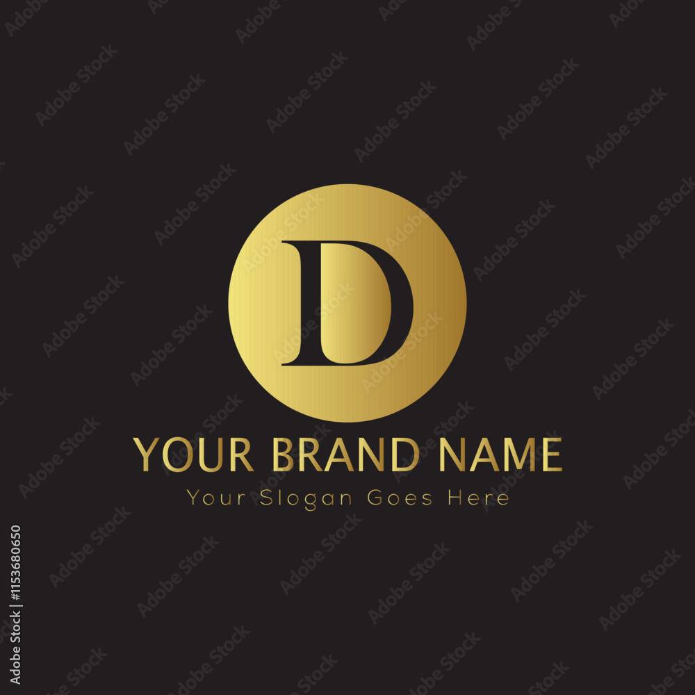 Letter D Luxury brand logo design with a royal gold crown emblem and elegant typography
Letter D Luxury brand logo design with a royal gold crown emblem and elegant typography