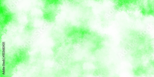 green watercolor paper textured illustration with splashes, Seamless and abstract green white grunge texture with green stains,Creative paint gradients, splashes and stains for presentation and cover.