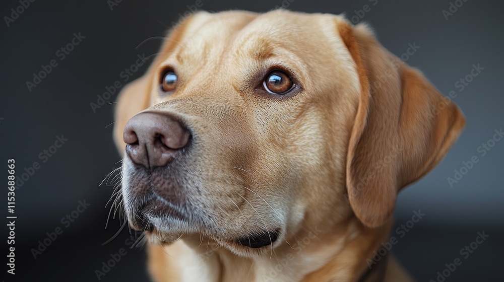 Close-up of a thoughtful Labrador Retriever Close-up of a thoughtful Labrador Retriever
