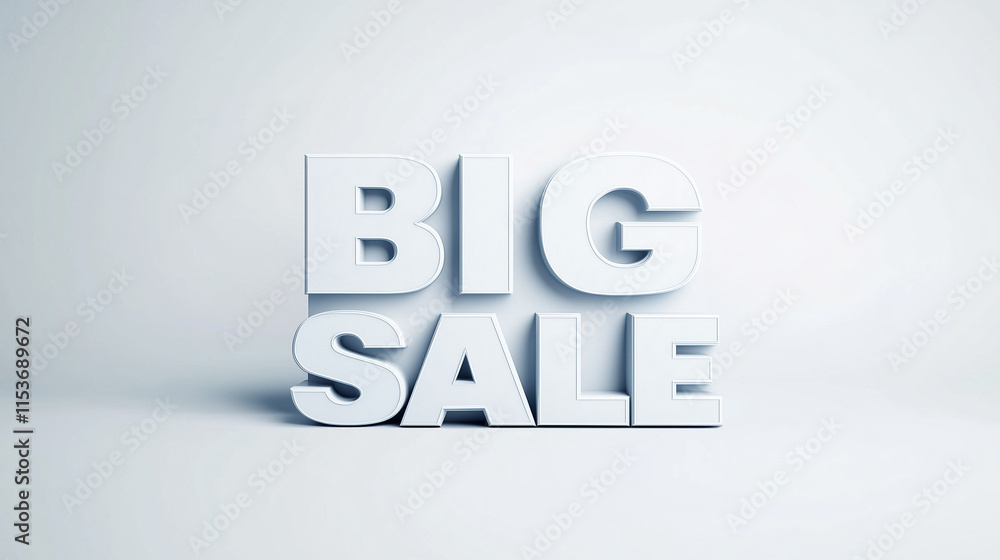 Big sale 3d white letters Big sale 3d white letters