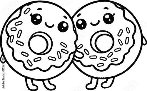 Kawaii Delights Sweet Treats Coloring Fun for Kids, Sugar & Smiles Kawaii Desserts to Color, Kawaii Candyland: Cute Sweet Treats Coloring Pages