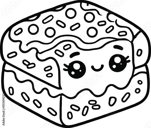 Kawaii Delights Sweet Treats Coloring Fun for Kids, Sugar & Smiles Kawaii Desserts to Color, Kawaii Candyland: Cute Sweet Treats Coloring Pages
