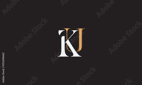 KU, UK, K, U Abstract Letters Logo Monogram