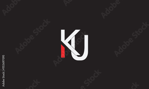KU, UK, K, U Abstract Letters Logo Monogram