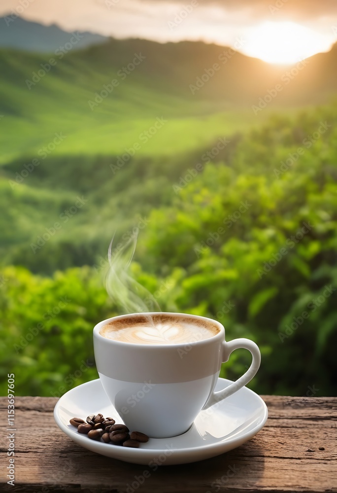 Cup of hot coffee Cup of hot coffee