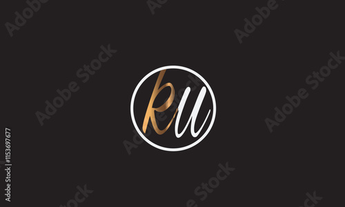 KU, UK, K, U Abstract Letters Logo Monogram