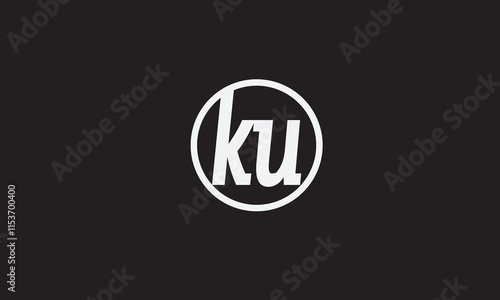 KU, UK, K, U Abstract Letters Logo Monogram