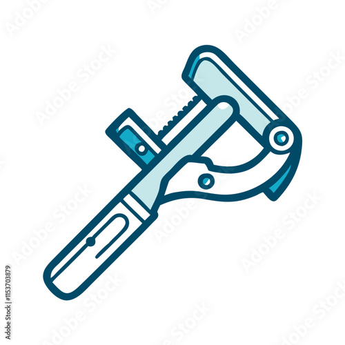 Professional pipe cutter for precise cutting of pipes and tubing on a transparent background