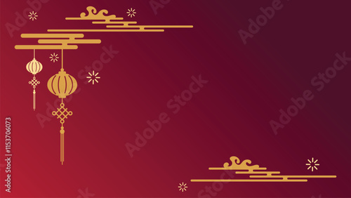 Chinese new year decoration background