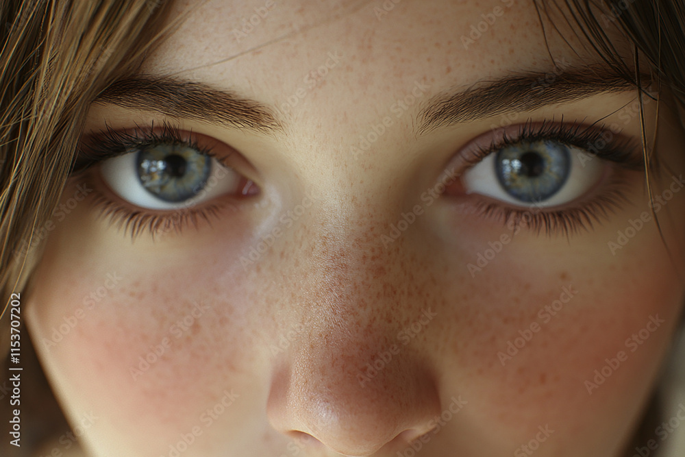 Fototapeta premium Close-up photo of beautiful woman