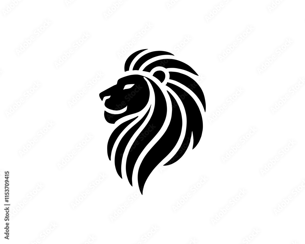 Lion head logo, lion head icon, lion face logo. Simple silhouette. Flat style. Logo design template. Vector illustration. Animal logotype concept. Lion head logo, lion head icon, lion face logo. Simple silhouette. Flat style. Logo design template. Vector illustration. Animal logotype concept.
