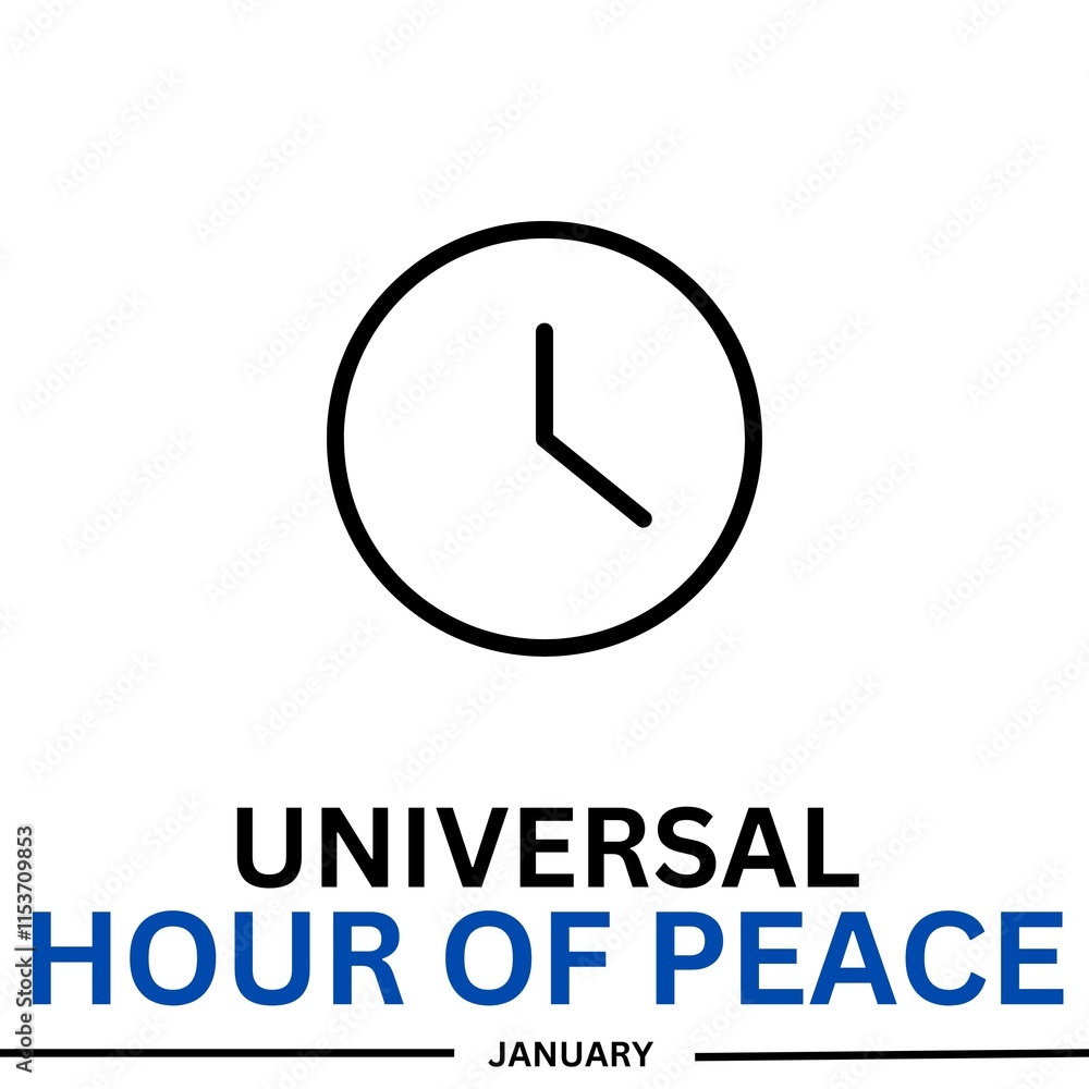Universal Hour of Peace on January 1 Universal Hour of Peace on January 1