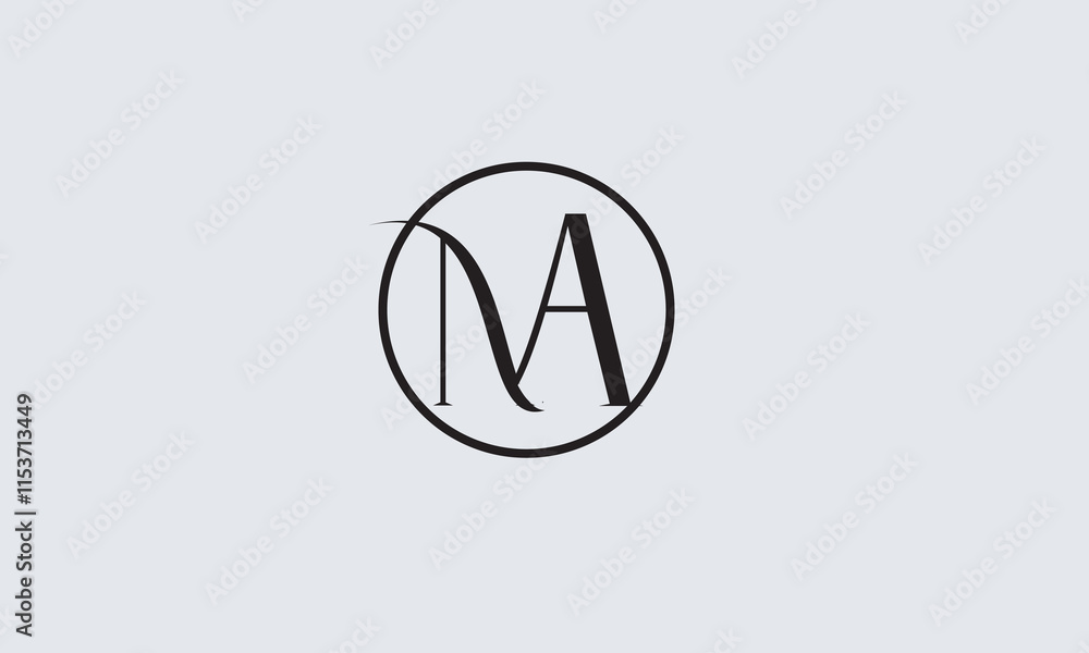 NA, AN, N, A Abstract Letters Logo Monogram NA, AN, N, A Abstract Letters Logo Monogram