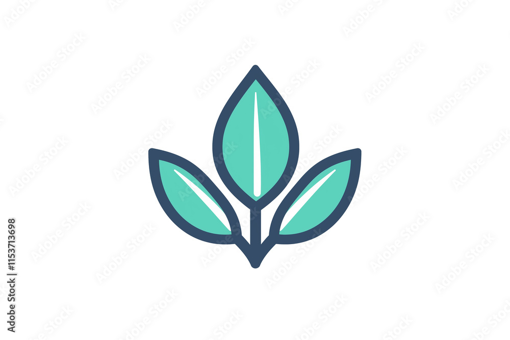 A green leaf icon A green leaf icon