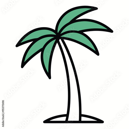 Most of palm-tree-icon is a simple illustration.