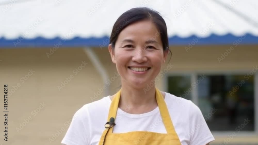 Authentic Portrait of Woman Smiling Proudly in Bright Natural Light Authentic Portrait of Woman Smiling Proudly in Bright Natural Light