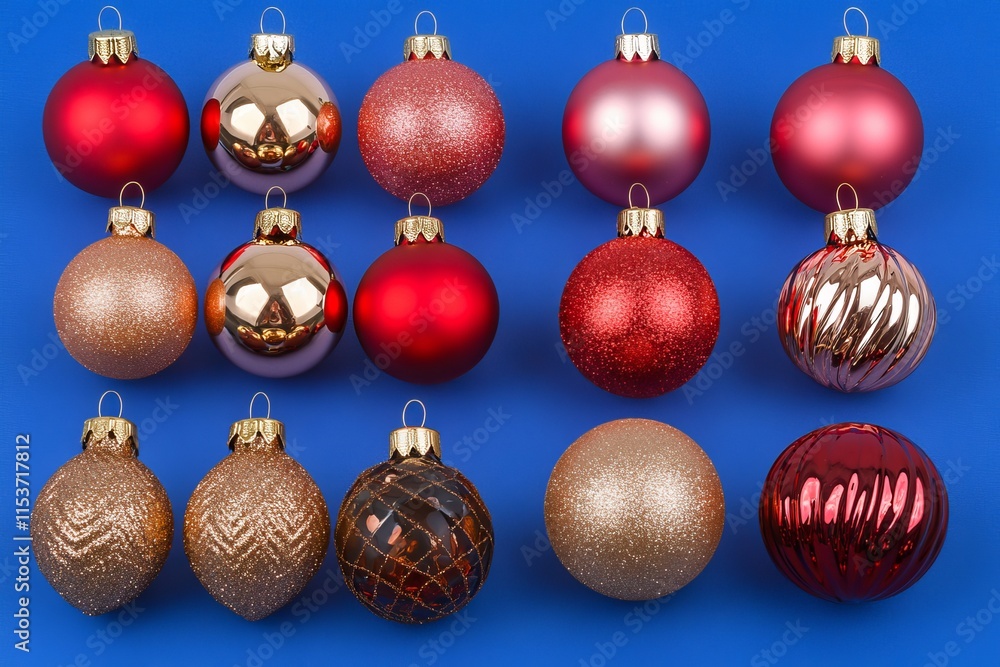 Christmas celebration features a dark backdrop and confetti foil. Adorned with gold and pink ornaments hanging from the Christmas tree. Emphasizes the New Year concept. Offers space for text, perfect Christmas celebration features a dark backdrop and confetti foil. Adorned with gold and pink ornaments hanging from the Christmas tree. Emphasizes the New Year concept. Offers space for text, perfect