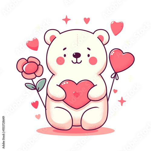 teddy bear with heart