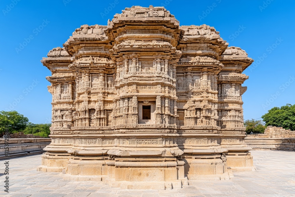 A detailed HDR image of an ancient temple illuminated by golden-hour sunlight, with intricate carvings and sharp shadow contrasts A detailed HDR image of an ancient temple illuminated by golden-hour sunlight, with intricate carvings and sharp shadow contrasts