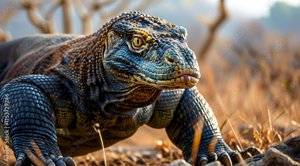 Obraz premium Close-Up of a Komodo Dragon .