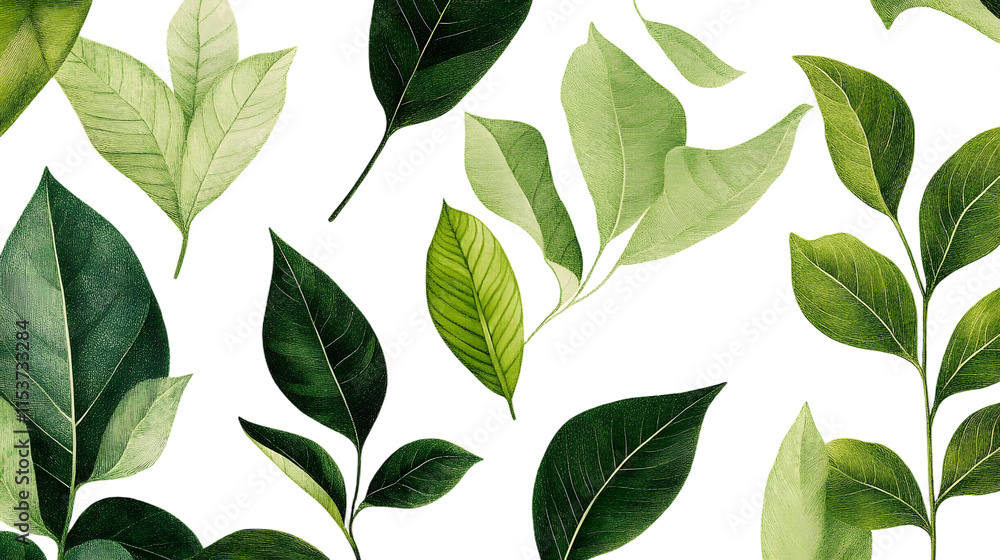 Green plant and leafs pattern. Pencil, hand drawn natural illustration. Simple organic plants design. Green plant and leafs pattern. Pencil, hand drawn natural illustration. Simple organic plants design.