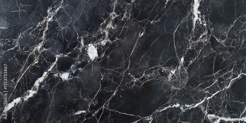 Surface texture featuring black and gray marble. It shows a rich deep black with striking white veins, ideal for use on floors and walls. Perfect for flooring and walls. Surface texture featuring black and gray marble. It shows a rich deep black with striking white veins, ideal for use on floors and walls. Perfect for flooring and walls.
