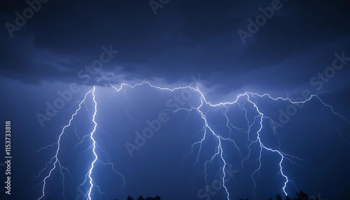 Wallpaper Mural Dramatic Night Sky Multiple Lightning Strikes Torontodigital.ca