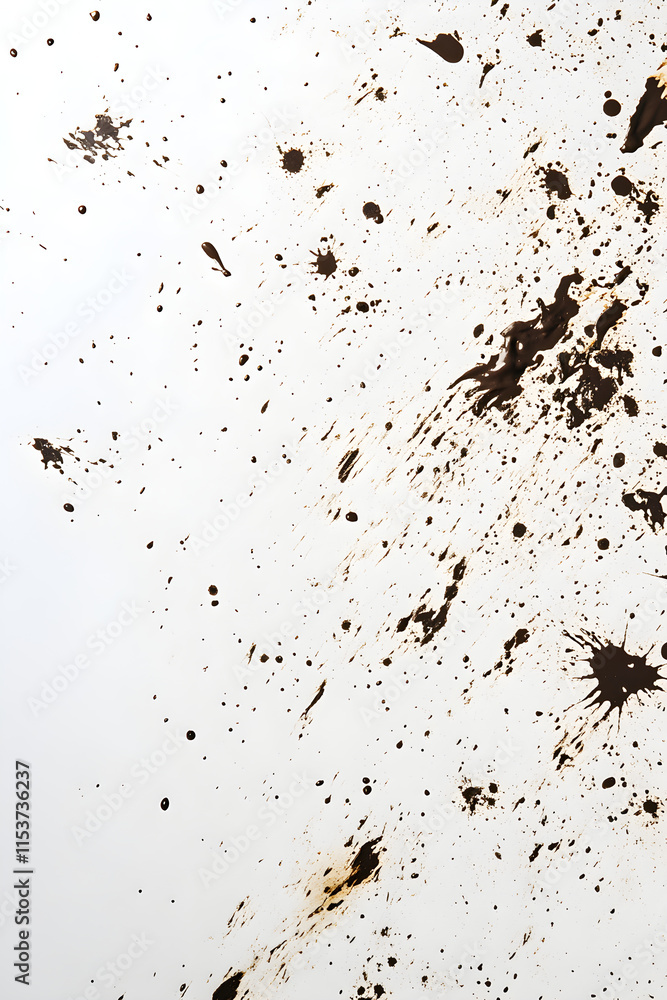 Organic Mud Splashes: Nature's Art on a Pristine Canvas Evoking Fresh Raindrops in Abstract Expressionism Organic Mud Splashes: Nature's Art on a Pristine Canvas Evoking Fresh Raindrops in Abstract Expressionism