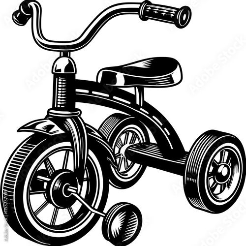 bicycle isolated on white