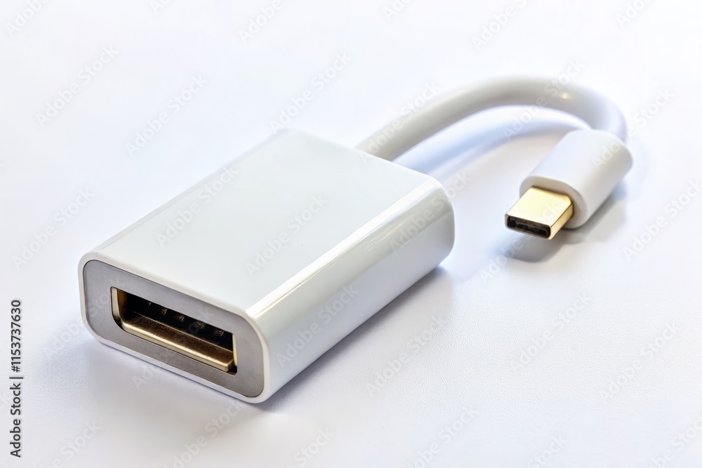 Fototapeta premium USB-C to HDMI Adapter: Worm's Eye View - High-Resolution Image
