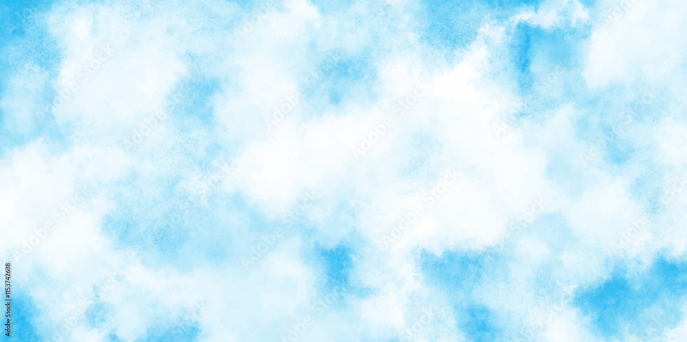 abstract painting soft blue textured on wet white paper, blue watercolor splash stroke background with clouds, blue watercolor gradient paint grunge sky clouds texture. abstract painting soft blue textured on wet white paper, blue watercolor splash stroke background with clouds, blue watercolor gradient paint grunge sky clouds texture.