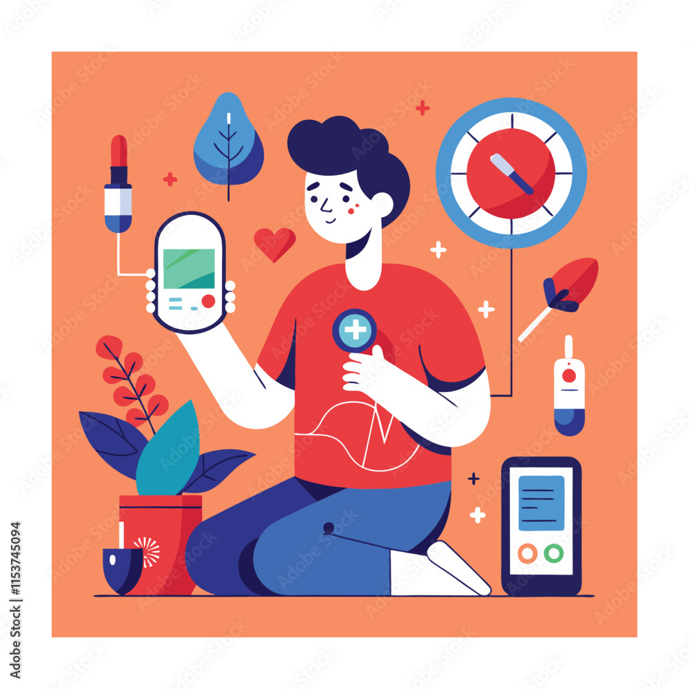 Health problems concept vector illustration Health problems concept vector illustration